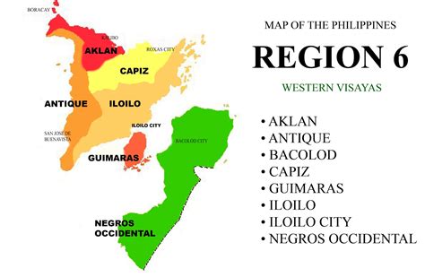 Region 6 : Cities and Provinces in Region VI Philippines.